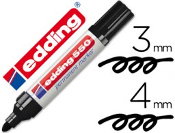Rotulador edding 550 punta redonda tinta negra
